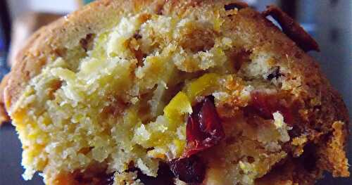 Gateau courge et cranberries