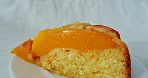 Gateau renversé à l'orange et à la mangue