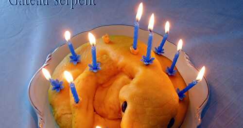 Gâteau serpent pour Kyllian - Joyeux anniversaire Kyllian!