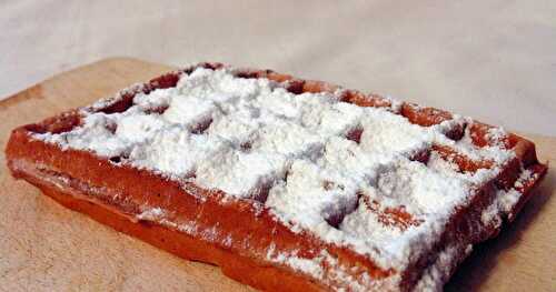 Gaufres au yaourt à boire au chocolat