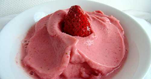 Glace minute fraise banane