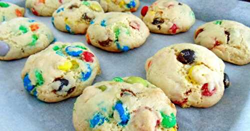 Gros cookies aux M&ms