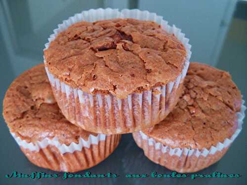 Muffins aux boules pralines