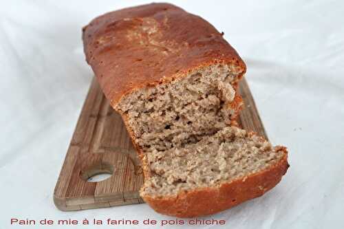 Pain de mie à la farine de pois chiche