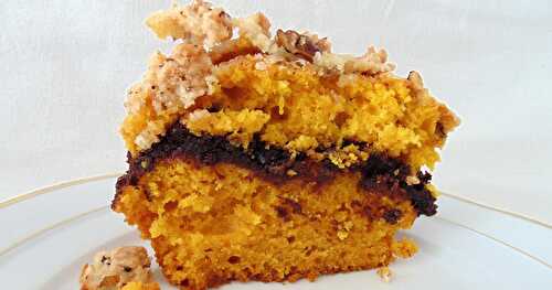 Pumpkin cake au coeur chocolat