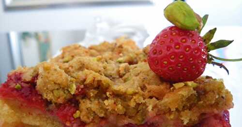 Streusel fraise pistache