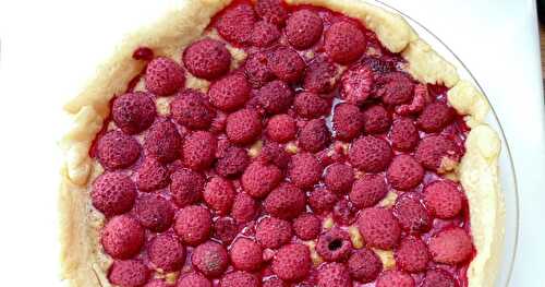 Tarte aux framboises et à l'amande