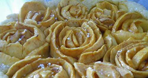 Tarte aux pommes en fleur