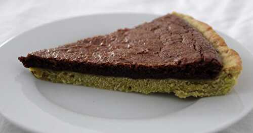 Tarte choco noisette et sa pâte sablée à l'avocat