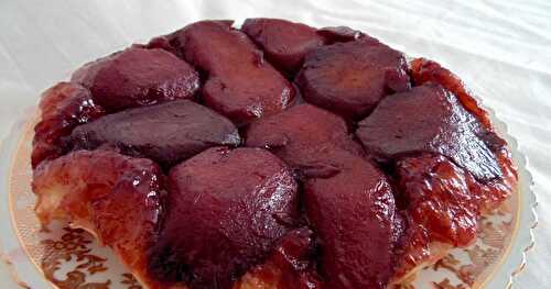 Tarte tatin aux poires au vin épicé