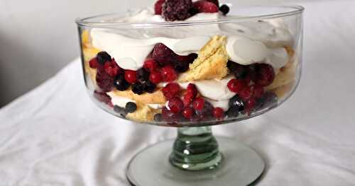 Trifle légère aux fruits rouges