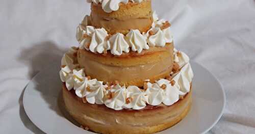 Gâteau d'anniversaire poire et caramel