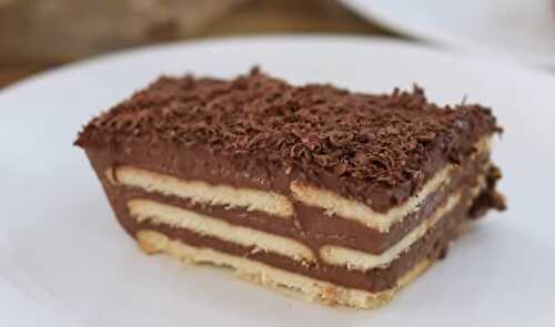 Biscuits au pouding chocolat - gâteau sans cuisson pour goûter ou dessert,