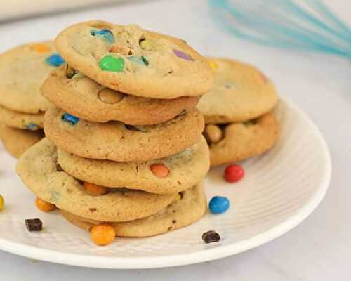 Cookies chocolat bonbons - pour accompagner votre café ou jus du goûter