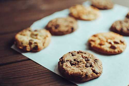 Cookies chocolat fait maison - biscuits délicieux pour le goûter.