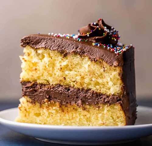 Gâteau avec glaçage au chocolat crémeux - le vrai délice