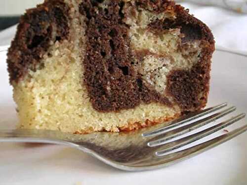 Recette cake chocolat vanille - votre gâteau délicieux de goûter.