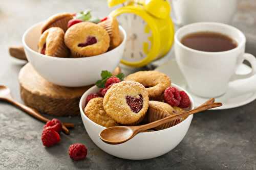 Recette Muffins aux framboises - moelleux pour votre tasse du café