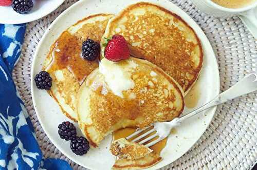 Recette pancakes au babeurre - pour votre petit déjeuner.