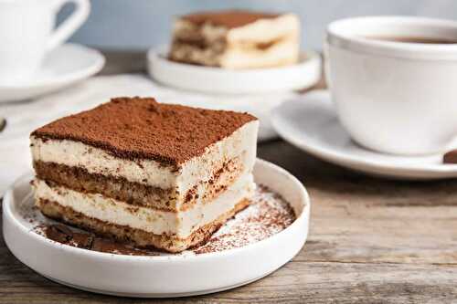 Tiramisu la véritable recette Italienne pour votre dessert.