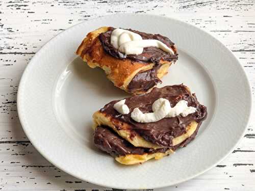 Pancake à la crème chocolat : le délicieux gâteau du dessert ou de la collation