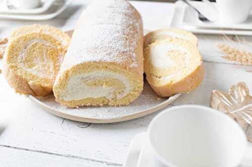 Gâteau roulé à la vanille :  Vanilla Swiss Roll pour vos fêtes
