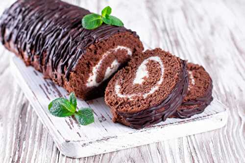 Gâteau roulé au chocolat et mascarpone : léger, moelleux et plein de saveur !