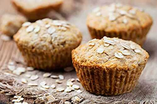 Muffins à la banane et aux flocons d’avoine : healthy et moelleux !