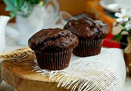 Muffins tout chocolat moelleux : un vrai régal