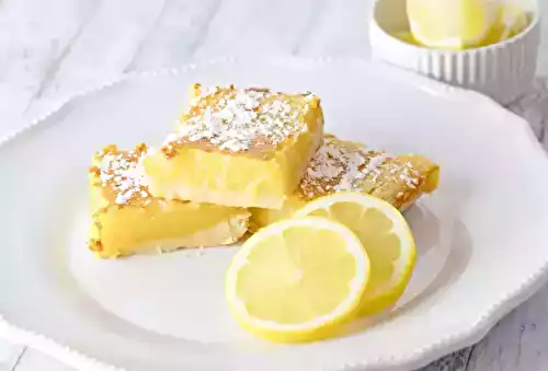 Carrés au Citron Maison : une gourmandise acidulée et fondante