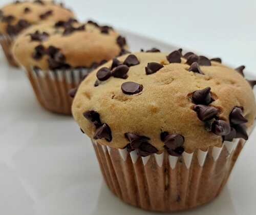 Muffins avec pépites de chocolat
