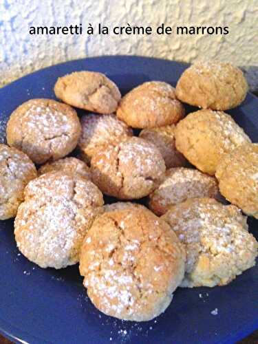 Amaretti à la crème de marrons