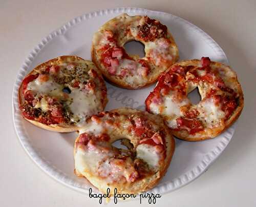 Bagel façon pizza