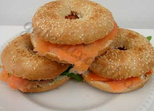 Bagels au saumon fumé