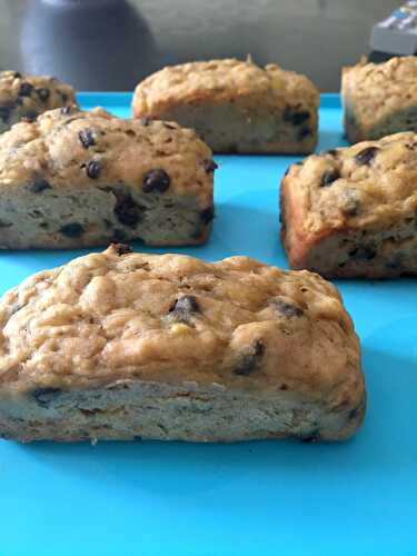 Banana bread healthy à la compote de pommes et aux pépites de chocolat