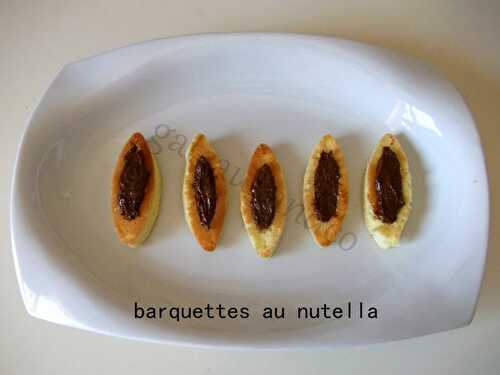 Barquettes au nutella