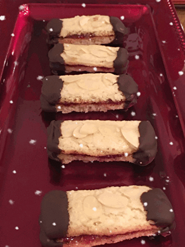 Bâtonnets amandes et chocolat (petits gâteaux de Noël) - Gateauxandco