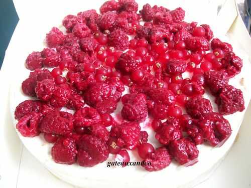 Bavarois au fromage blanc et fruits rouges