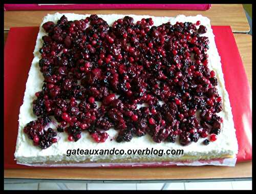 Bavarois au fromage blanc et fruits rouges