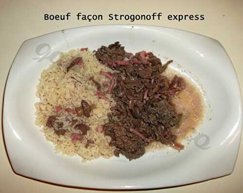 Boeuf façon Stroganoff express