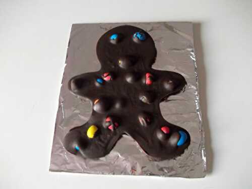 Bonhomme de neige en chocolat