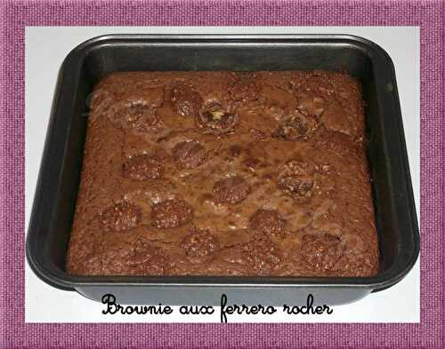 Brownie aux ferrero rocher