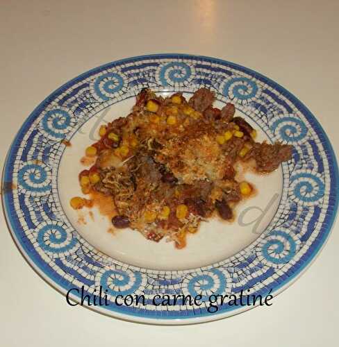 Chili con carne gratiné