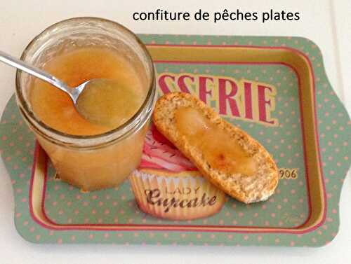Confiture de pêches plates