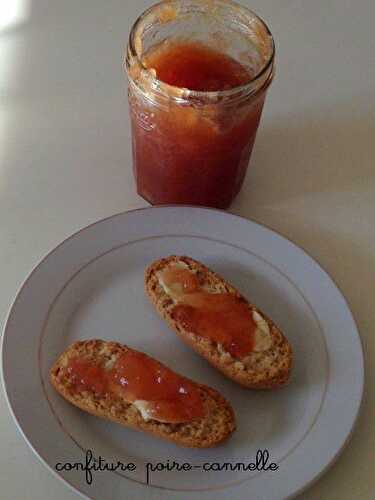 Confiture poire-cannelle