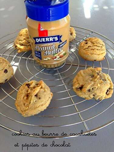 Cookies au beurre de cacahuètes et pépites de chocolat