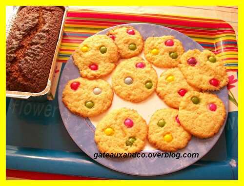 Cookies au chocolat blanc et smarties