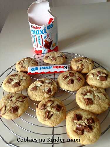 Cookies au Kinder maxi