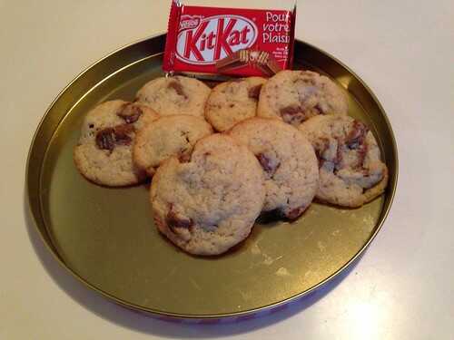 Cookies au kit kat