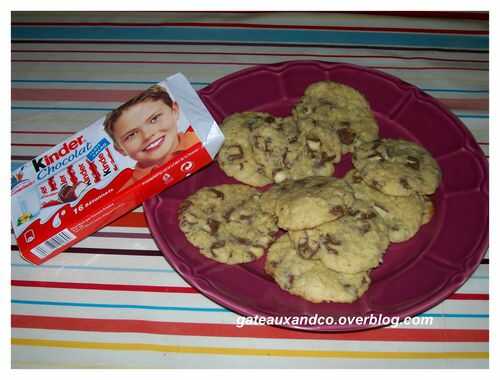 Cookies aux barres Kinder